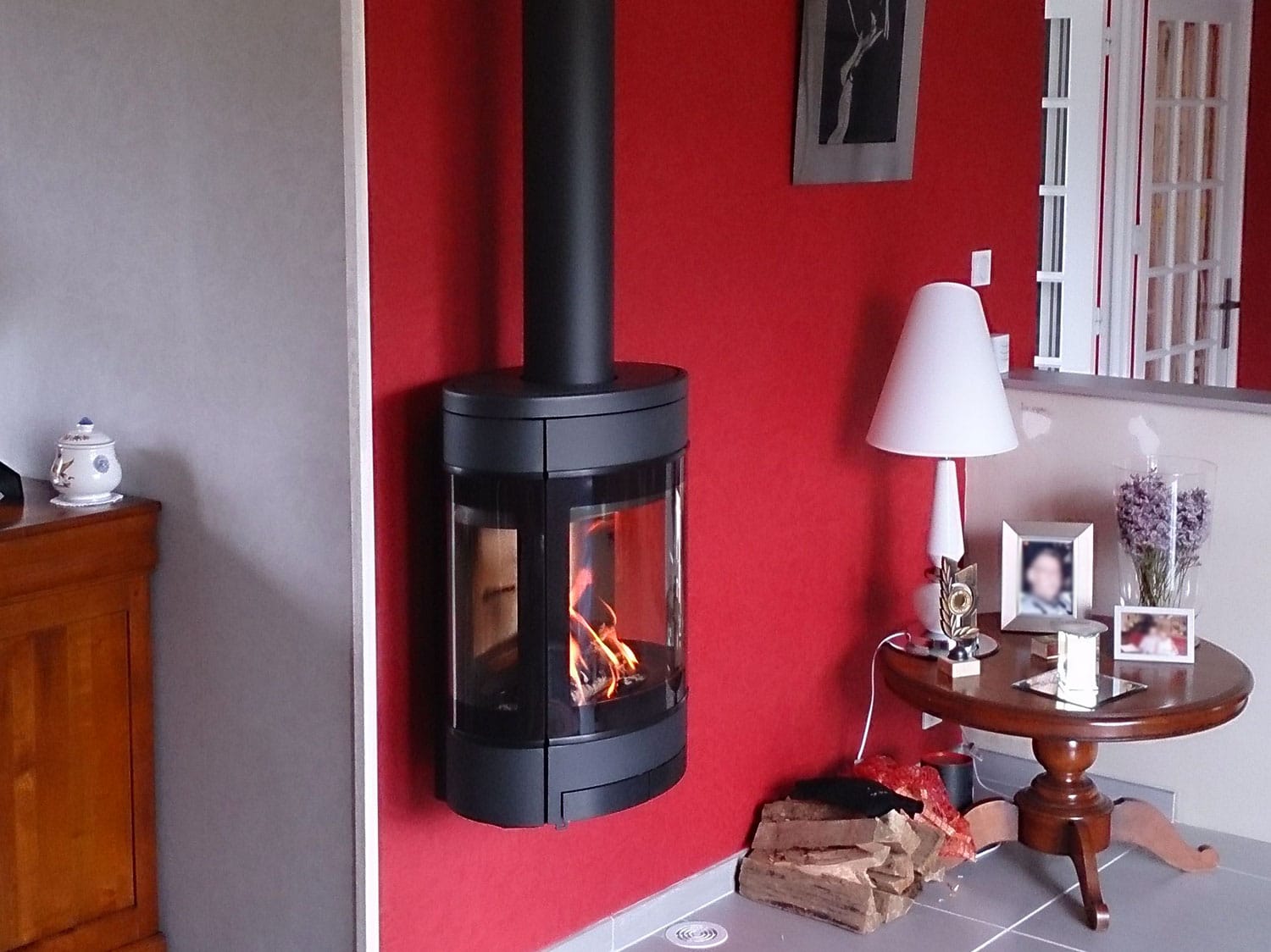 Poêle à bois scandinave à Boos - Origine Rouen