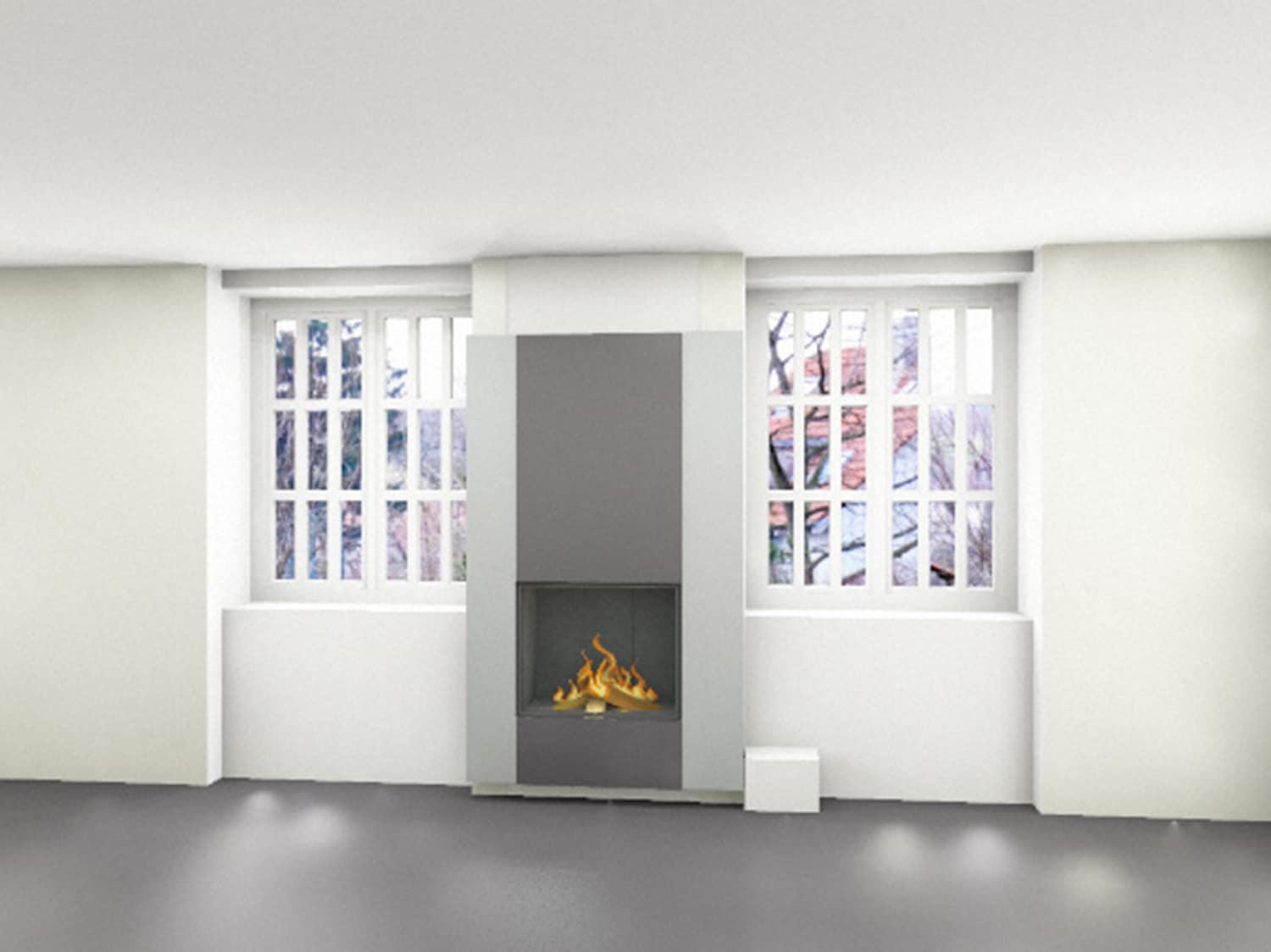 Foyer à gaz dans un hôtel à Pacy-sur-Eure