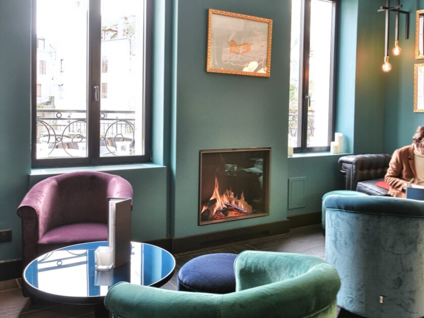 Foyer à gaz dans un hôtel à Pacy-sur-Eure