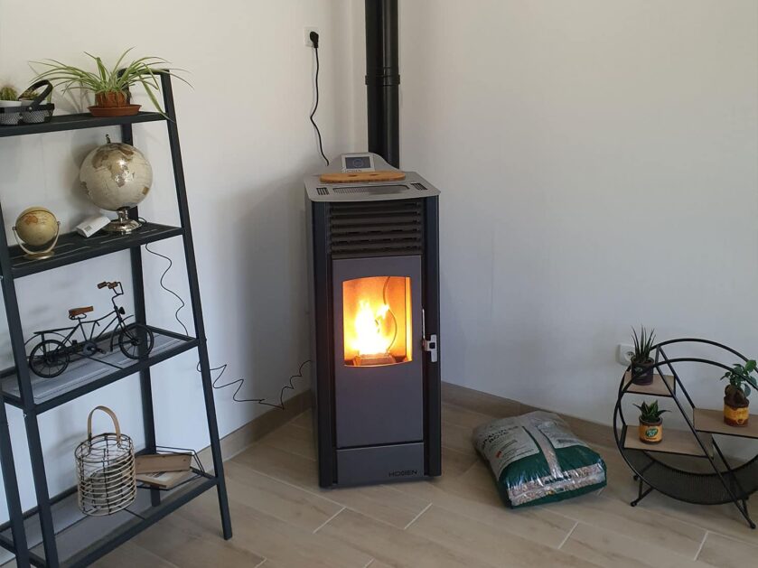 Poêle à granulés Hoben dans une maison neuve à Brionne