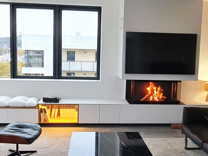 Foyer fermé dans un appartement d'immeuble neuf à Rouen